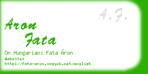 aron fata business card
